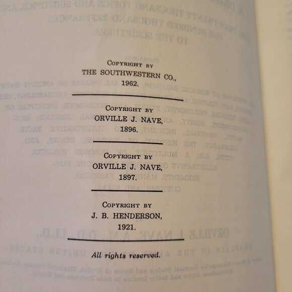Naves Topical Bible Leather Bound Digest Of The Holy Scriptures Southwestern 196 - Picture 4 of 9